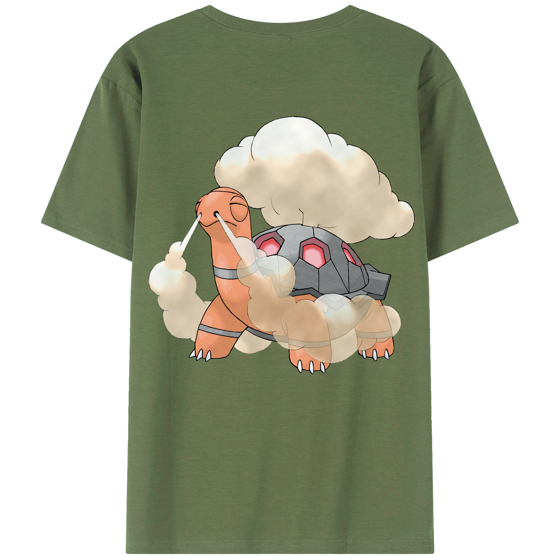 （画像用） ポケットモンスター Pokémon 綿100％ メンズ半袖Tシャツ（バックプリント） 通気性